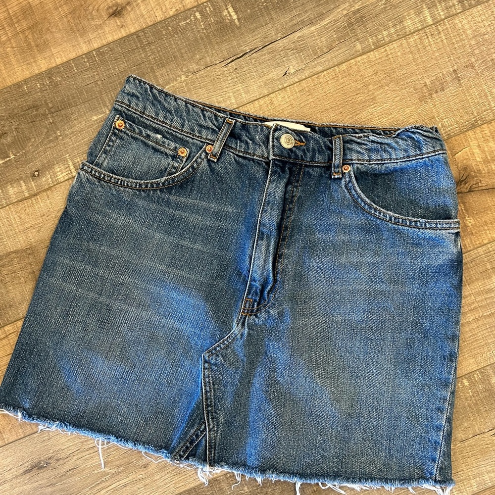 Zara woman premium denim skirt